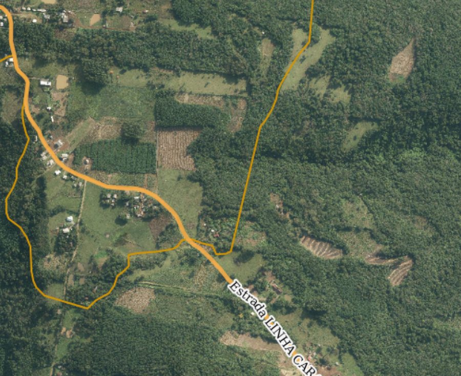 Perímetro urbano aproximando-se da região do Carahá